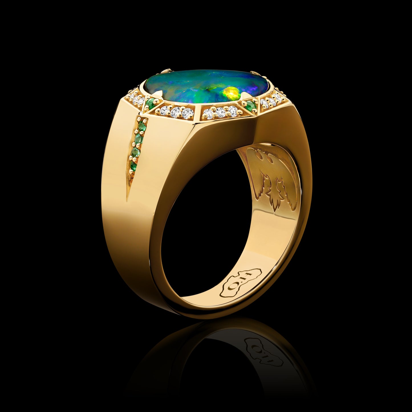 "Euclid's Black Opal Ring"